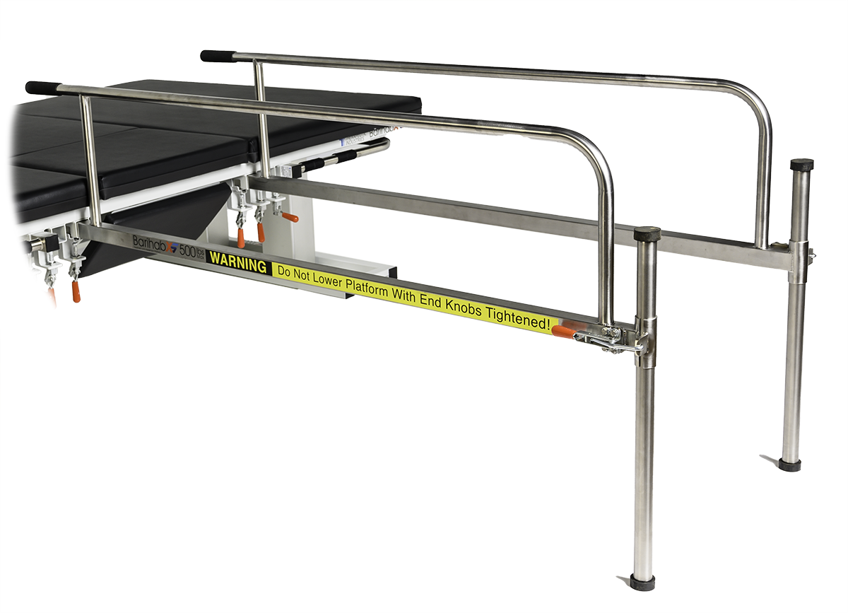 2 adjustable height and width stainless steel parallel bars